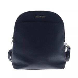 Michael Kors Women Black Leather Backpack One Size